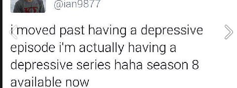 moved past a depressive episode actually having а depressive series haha season 8 available now