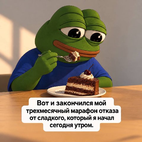 Вот и закончился мой трехмесячный марафон отказа от сладкого, который я начал сегодня утром.