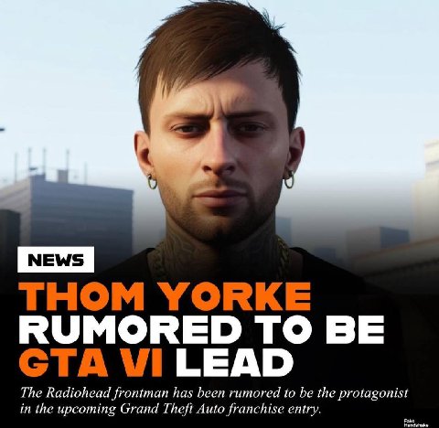 THOM YORKE RUMORED TO BE GTA LEAD The Radiohead frontman has been rumored to be the protagonist in the upcoming Grand Theft Auto franchise entry.