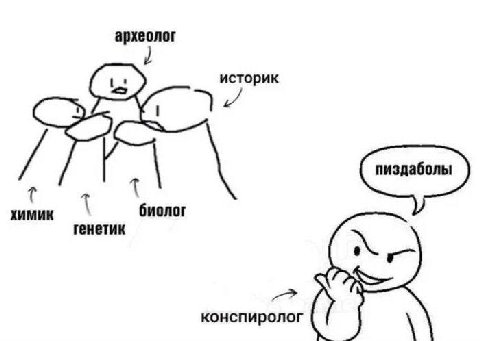 археолог 1 ХИМИК биолог генетик конспиролог