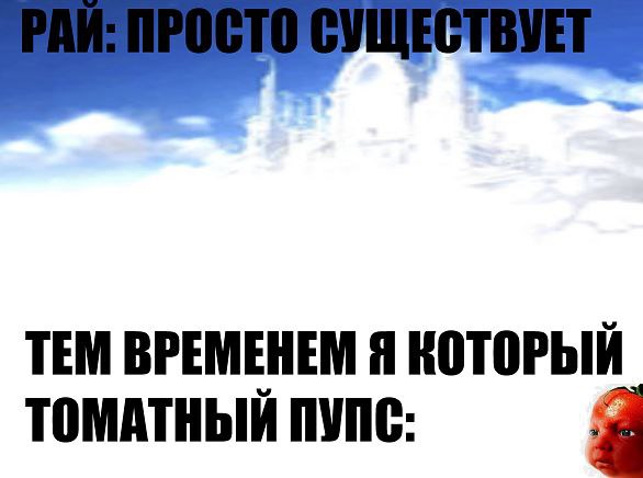 ТЕМ ВРЕМЕНЕМ Я КОТОРЫЙ ТОМАТНЫЙ ПУПС: