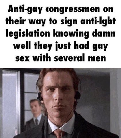 Anti-gay congressmen on their way to sign anti-Igbt legislation knowing damn well they just had gay sex with several men