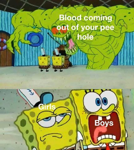 Blood coming out of your pee hole A Boys в