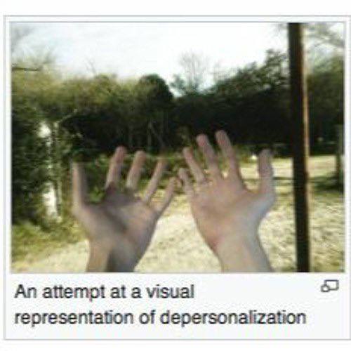 я An attempt at а visual representation of depersonalization