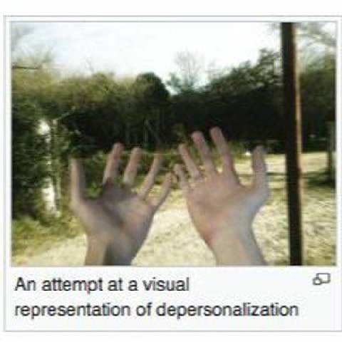 я An attempt at а visual representation of depersonalization
