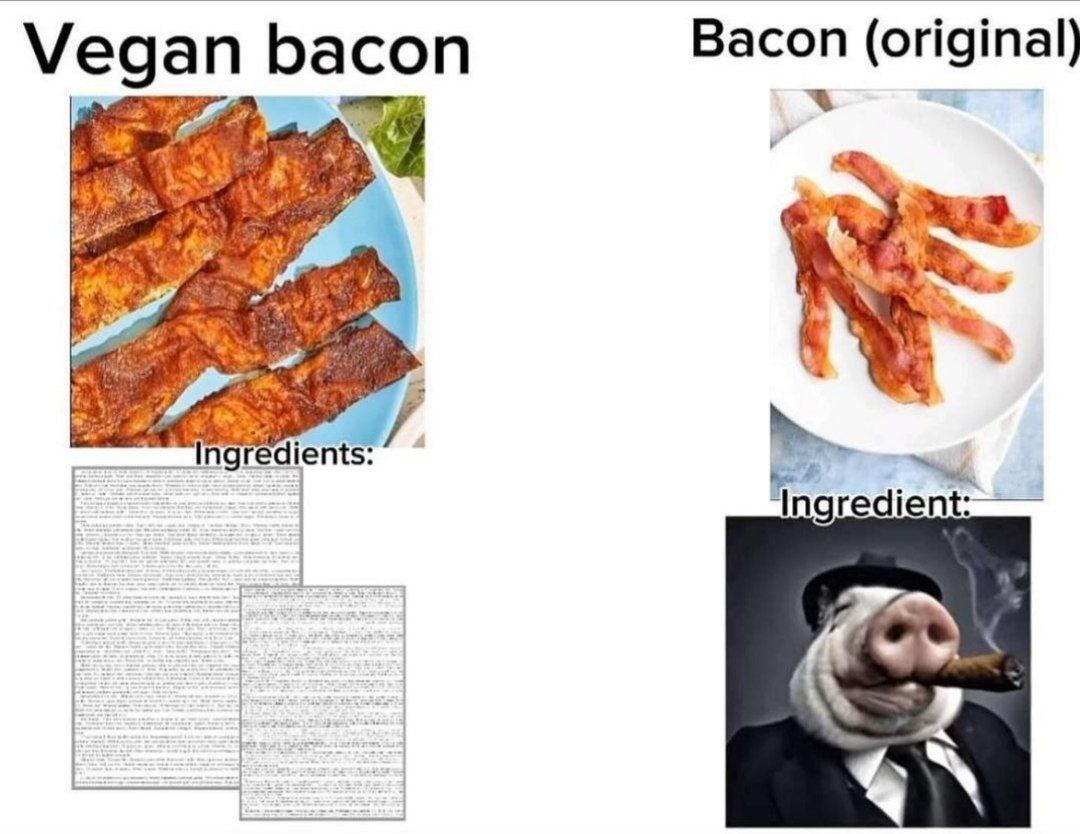 Vegan bacon Bacon (original)