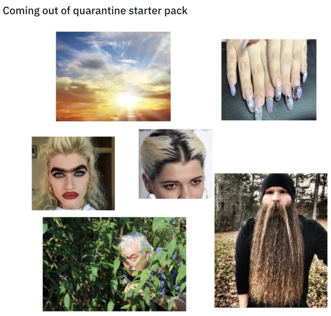 Coming out of quarantine starter pack