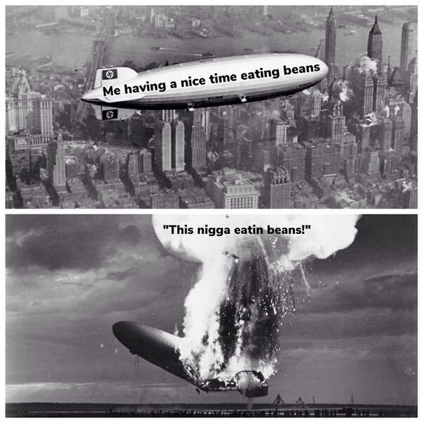 “4 me eating beans Me havin дам и “This nigga ans!”