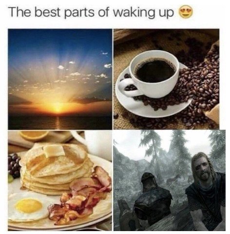 The best parts of waking up a