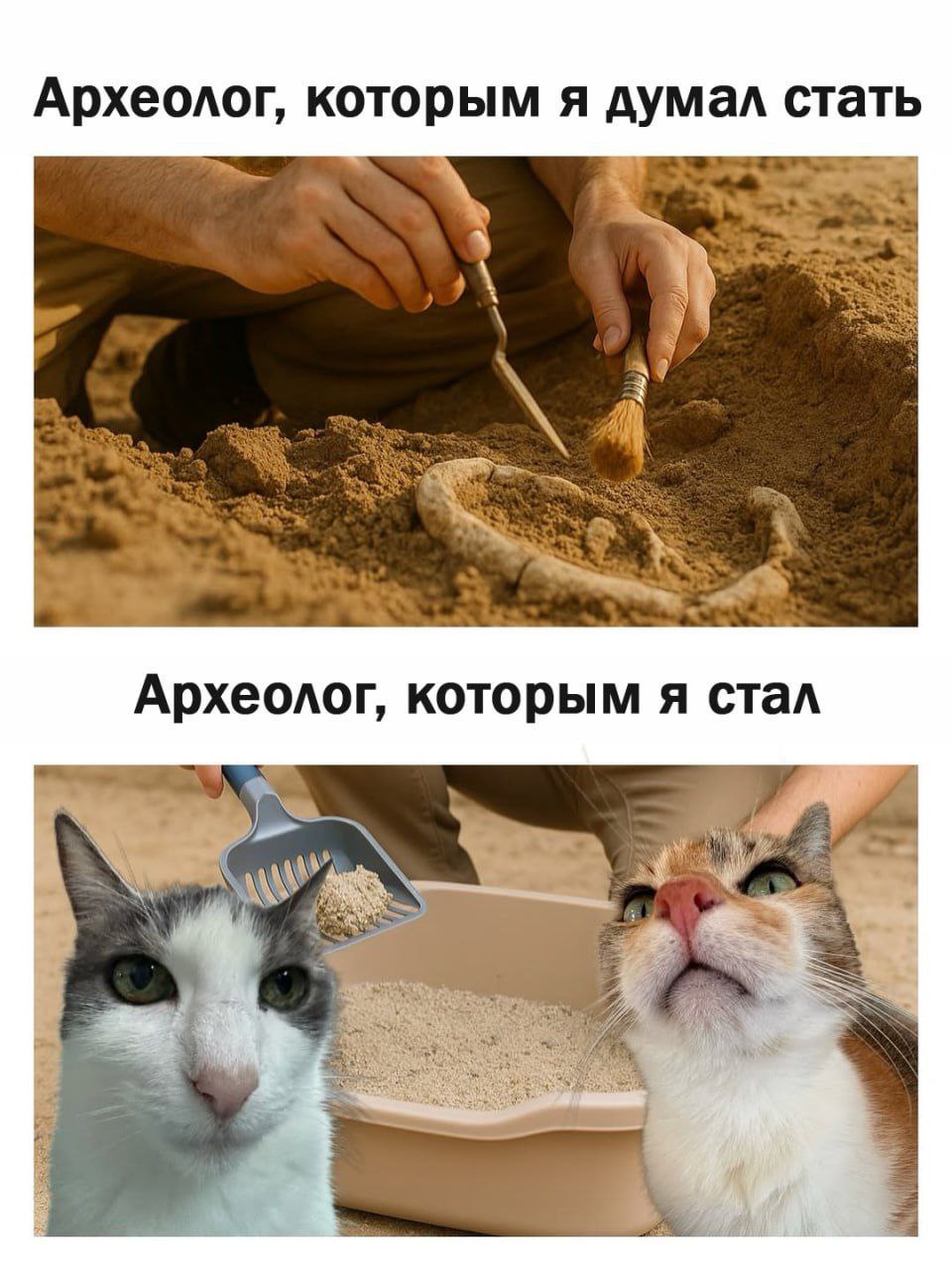 Археолог, которым я думал стать 4 Археолог, которым я стал 1 4