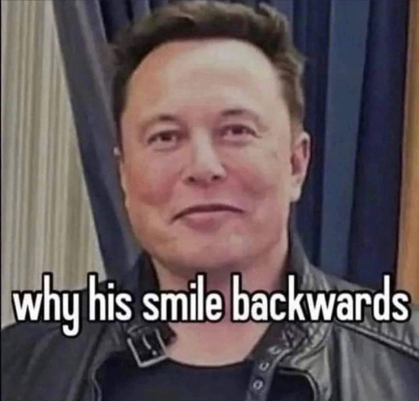 why his smile backwards