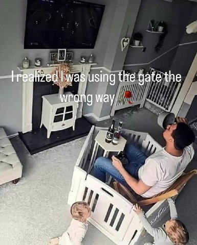realized the gate the way
