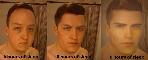 у 4 hours of sleep 6 hours of slee 8 hours