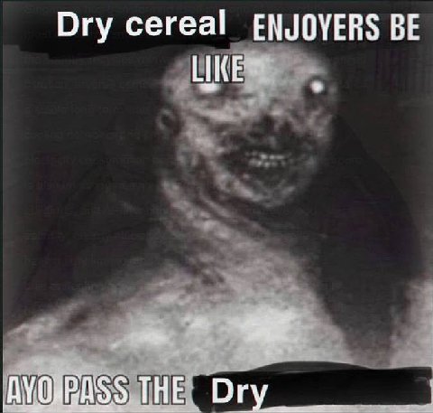 Dry cereal ENJOYERS BE LIKE THE Огу
