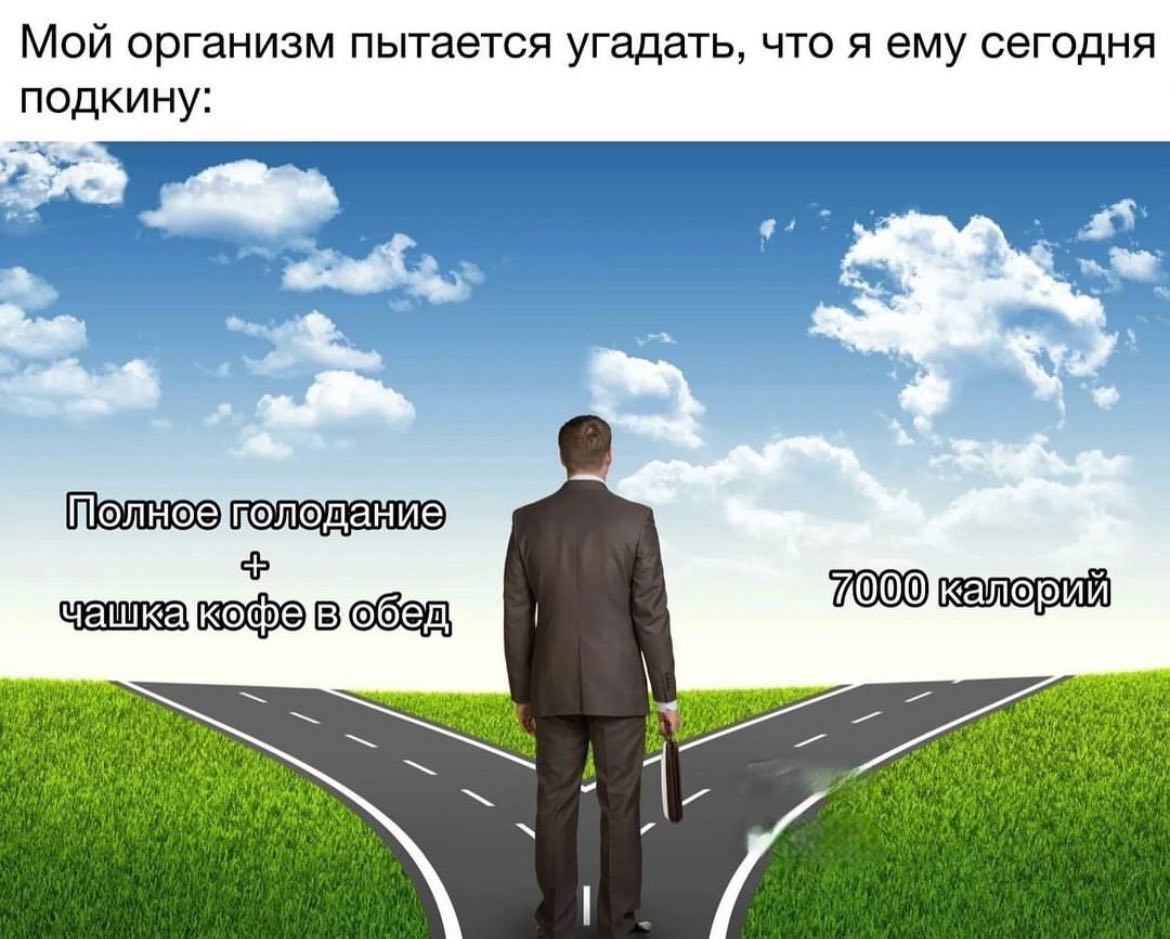 Мой организм пытается угадать, что я ему сегодня 7000 калорий в обед FOOD