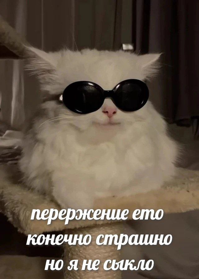 перержение ето конечно страшно но я не сыкло