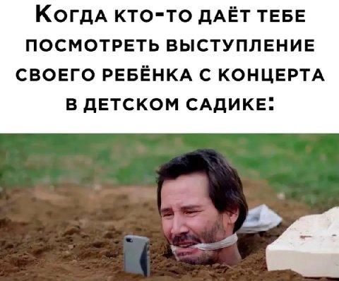 КогдА КТО-ТО ДАЁТ ТЕБЕ ПОСМОТРЕТЬ ВЫСТУПЛЕНИЕ СВОЕГО РЕБЁНКА С КОНЦЕРТА В ДЕТСКОМ САДИКЕ.