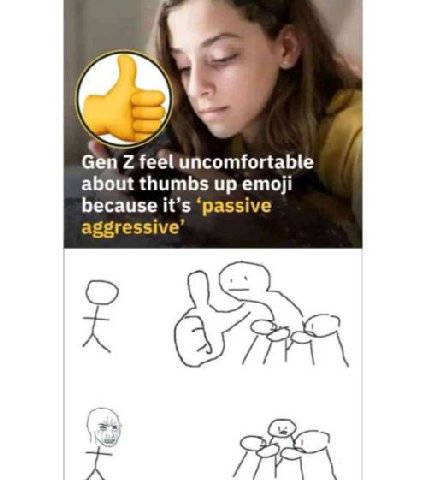 Gen uncomfortable about thumbs up emoji because it’s ‘passive aggressive’