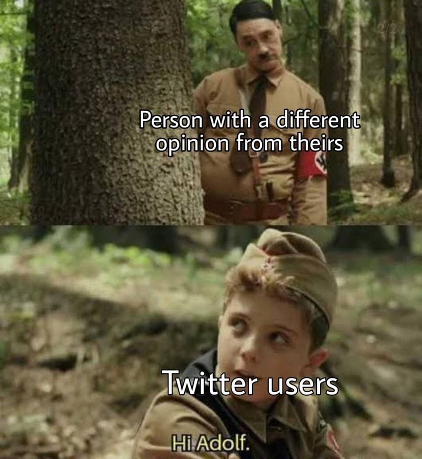Person with а different opinion from theirs Twitter users