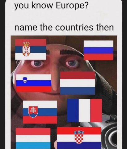 you know Europe? name the countries then 7
