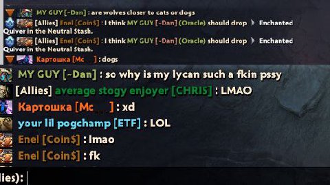 MY GUY [-Dan] are wolves closer to cats dogs [Allies] Ene! MY GUY [-Dan] (Oracle) should drop Enchanted ulver in the Neutral Stash. [Allies] Ene! think GUY [-Dan] (Oracle) should drop Enchanted uiver 