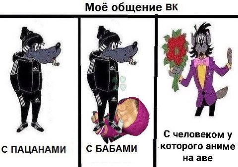 Моё общение aS Of С человеком у С ПАЦАНАМИ С БАБАМИ ‚которого аниме на аве