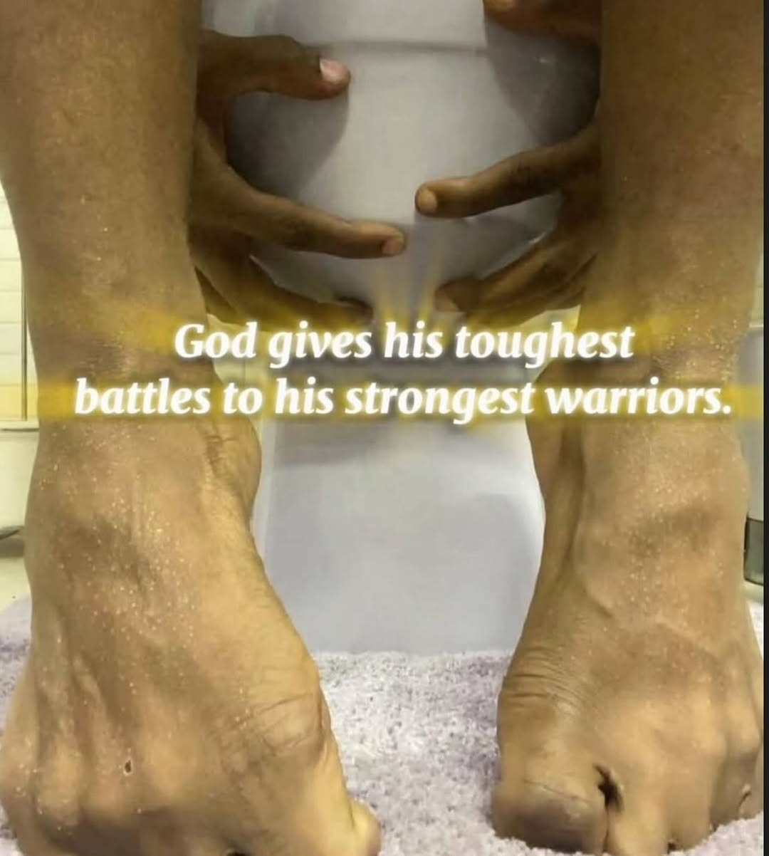 God gives his toughest battles to his strongest