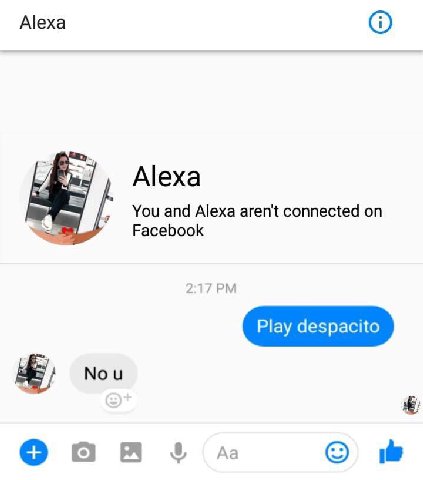 Alexa You and Alexa aren't connected РГасеБоок 2:17 Play despacito