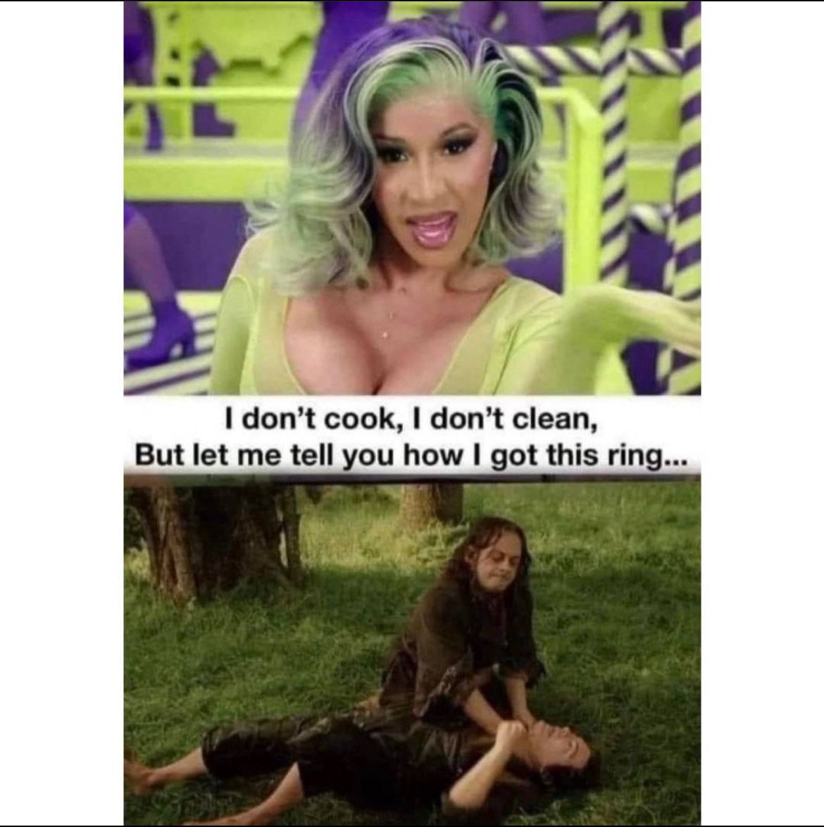 on don’t cook, don’t clean, But let me tell you how got this ring...
