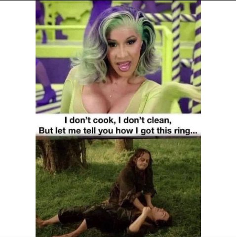 on don’t cook, don’t clean, But let me tell you how got this ring...