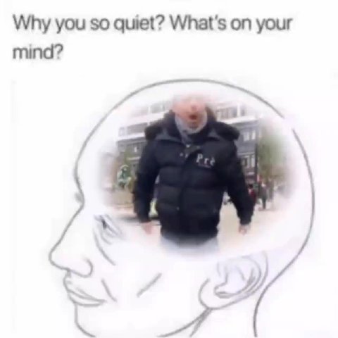 Why you so quiet? What's on your mind?