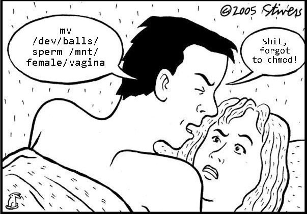I shit, sperm /mnt/ Forgot to chmod! 2)