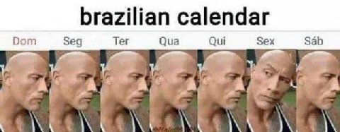 brazilian calendar Dom Seg Ter Qua Qui Sex Sab №6