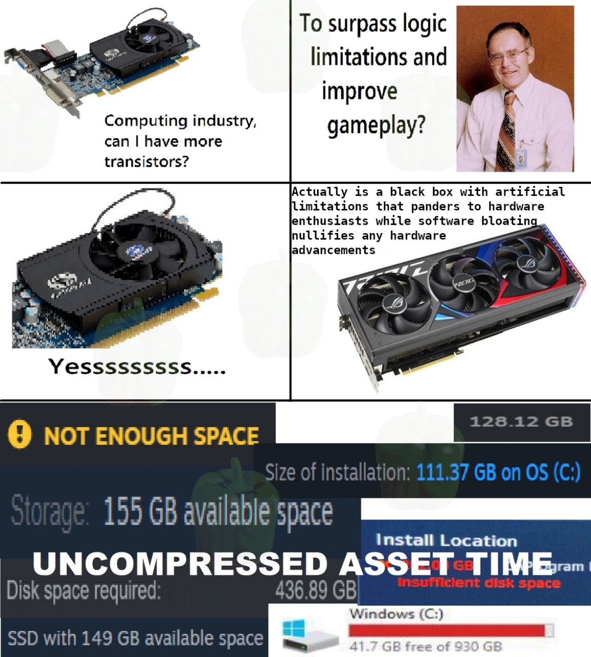 To surpass logic limitations and improve Computing industry, ame сап Вауе тоге 9 А! transistors? ctually is a black box with artificial that panders to hardware lenthusiasts while software bloating. I