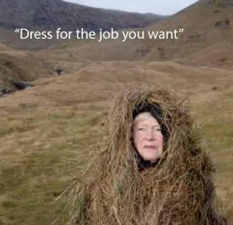 “Dress for the job you want”