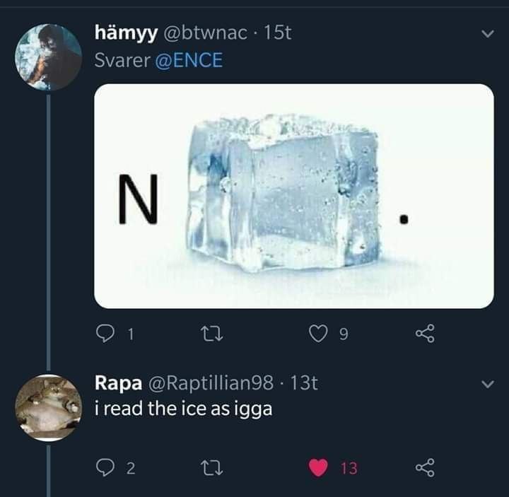 hamyy @btwnac 151 Svarer @ЕМСЕ Rapa @Raptillian98 131 геаа the ice а$ 1ада Or