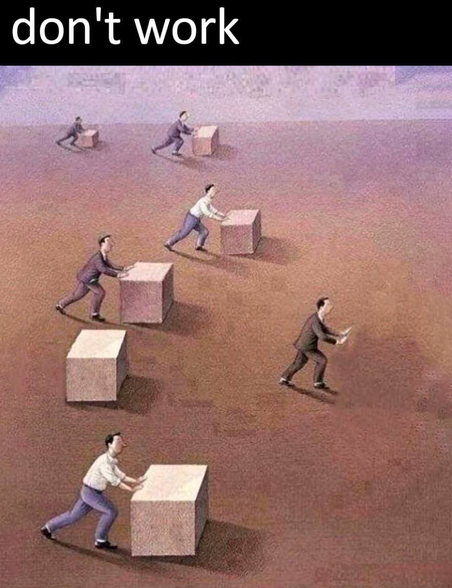 don't work A.
