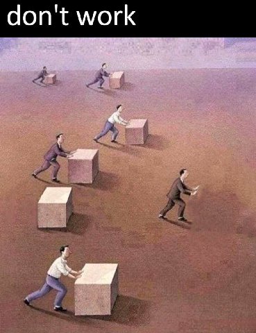 don't work A.