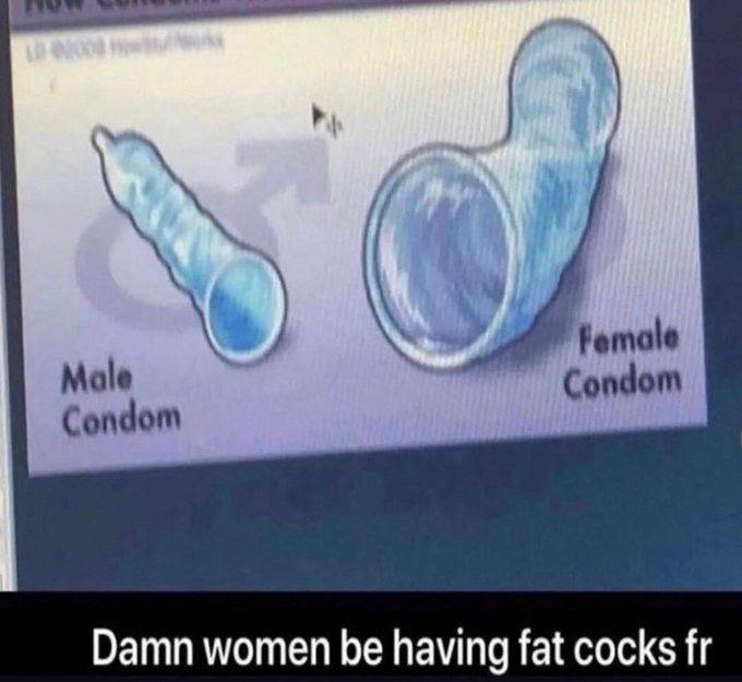 Male Condom Condom Damn women be having fat cocks