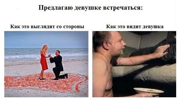 Предлагаю девушке встречаться: Как это выглядит стороны Как это видит девушка 2 14 A 3 4 4 a
