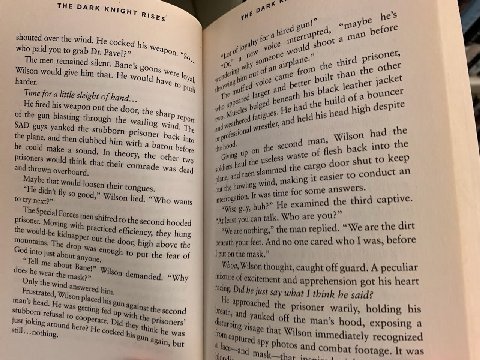 THE DARK KNigyy рез «may before shouted over the wind, He who paid you to grab cocked his yoic® 14 Weapon, о new The men remained silent, why thir prisone® ther Wilson would give him thar. Bane’s 5001