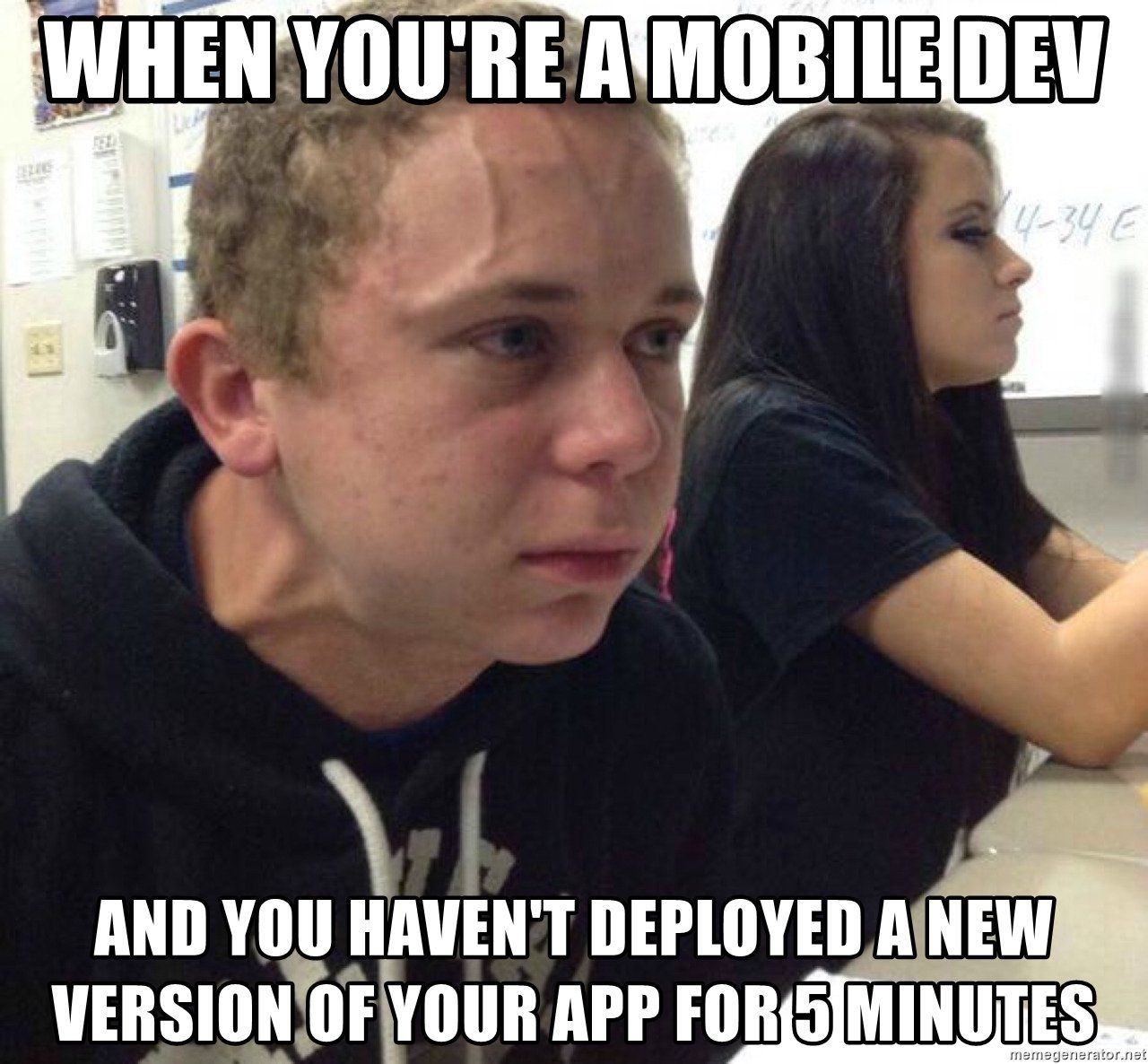 WHEN YOU'RE AND YOU HAVEN'T DEPLOYED A VERSION OF YOUR APP