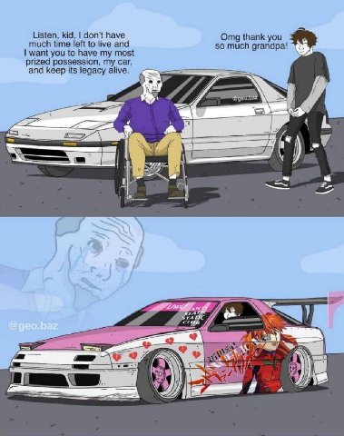 Listen, kid, don’t have much time left to live and Omg thank you want you to have my most so much grandpa! prized possession, my car, and keep its legacy alive. a 4.) 42 у
