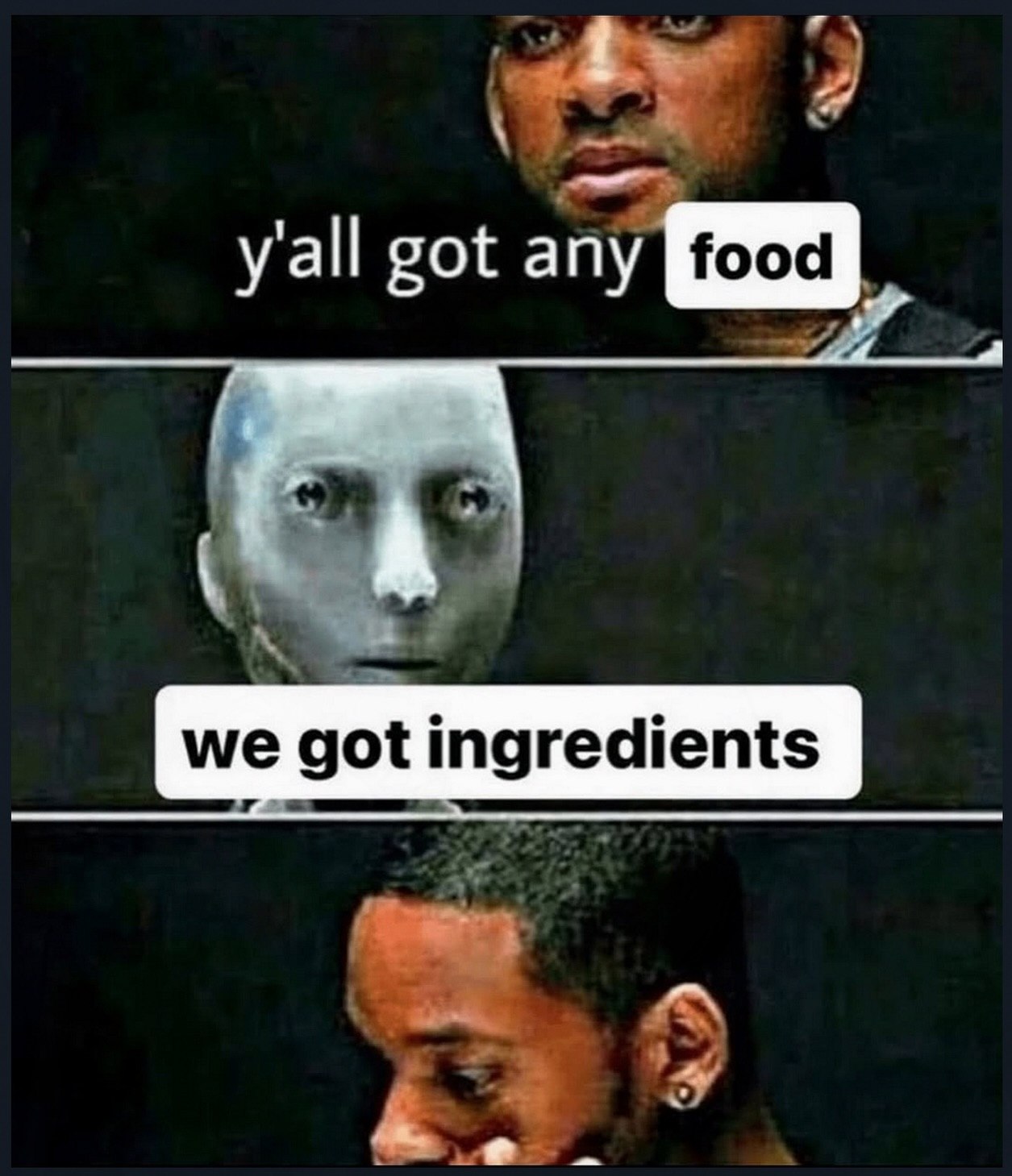 2 all got апу food got ing we