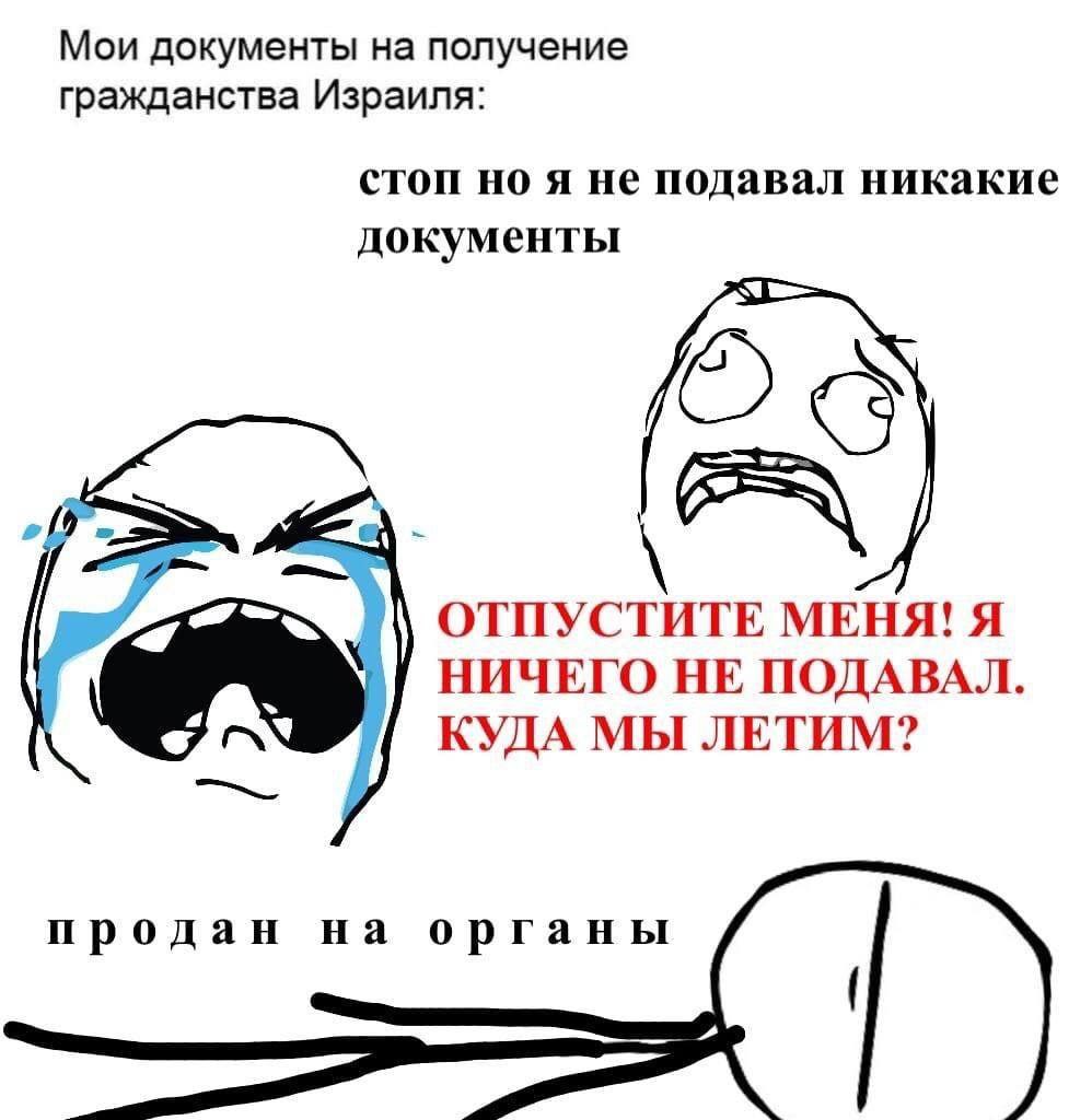 Мои документы на получение гражданства Израиля: стоп но я не подавал никакие документы ОТПУСТИТЕ МЕНЯ! Я НИЧЕГО НЕ ПОДАВАЛ КУДА МЫ ЛЕТИМ? продан на органы