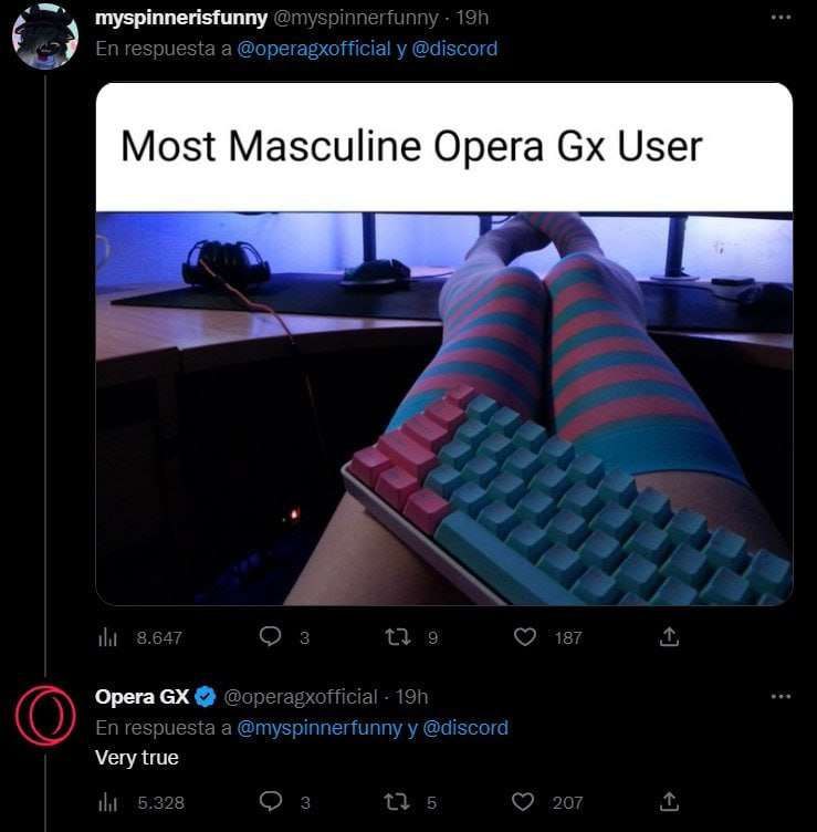 myspinnerisfunny Most Masculine Opera User Орега Very true