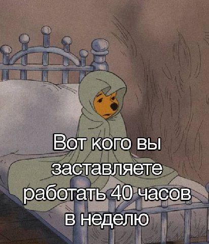 Вот кого вы заставляете работать 40 часов в неделю