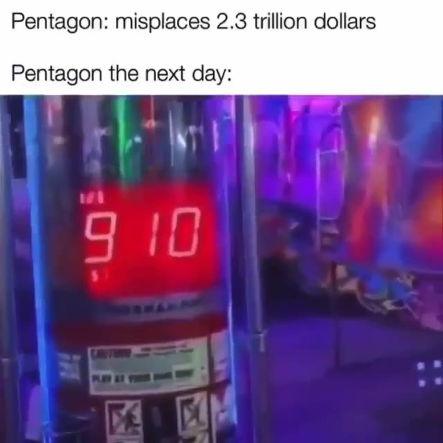 Pentagon: misplaces 2.3 trillion dollars