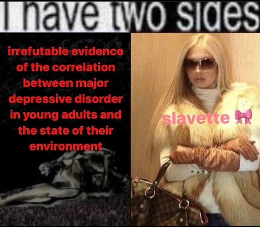 irrefutable evidence of the correlation Majol essive i in young adults and the state of their 4 7 7 environment и 4A on у “a 6 1