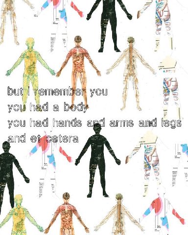 i remem you you had a body 2 arms aad legs you had hands a and